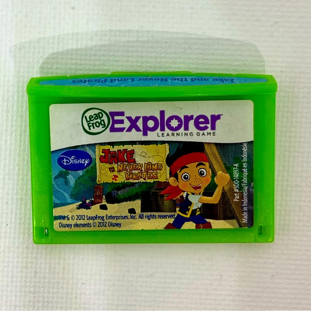 Leap Frog Explorer Pad Learning Game Disney Jake Never Land Pirates L23
